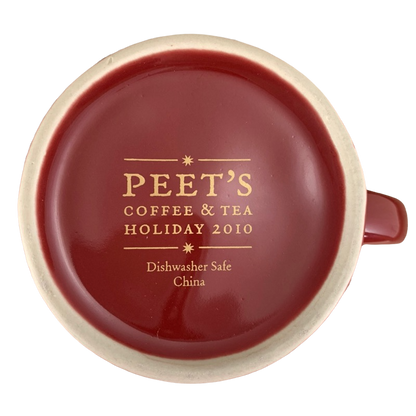 Peet's Coffee & Tea Snowflakes Holiday 2010 Mug