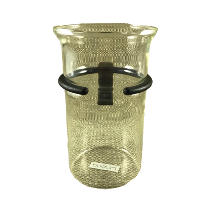 Tall Glass Mug With Plastic Black Handle Bodum
