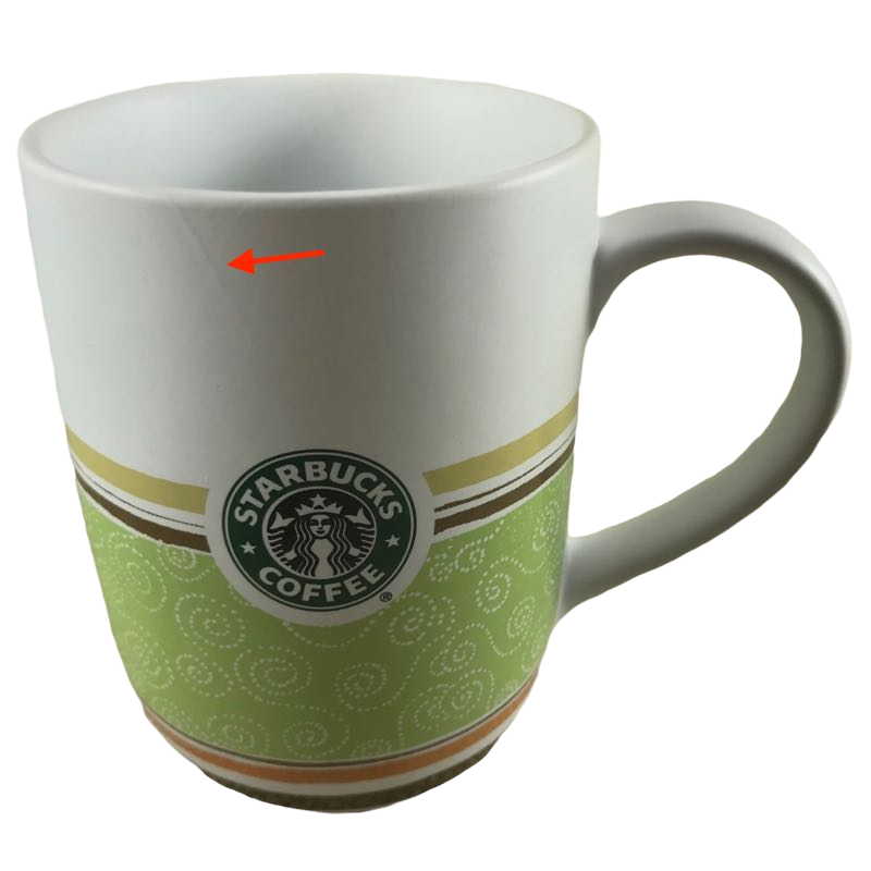 Siren With Stripes And Swirls On Green Background Mug Starbucks