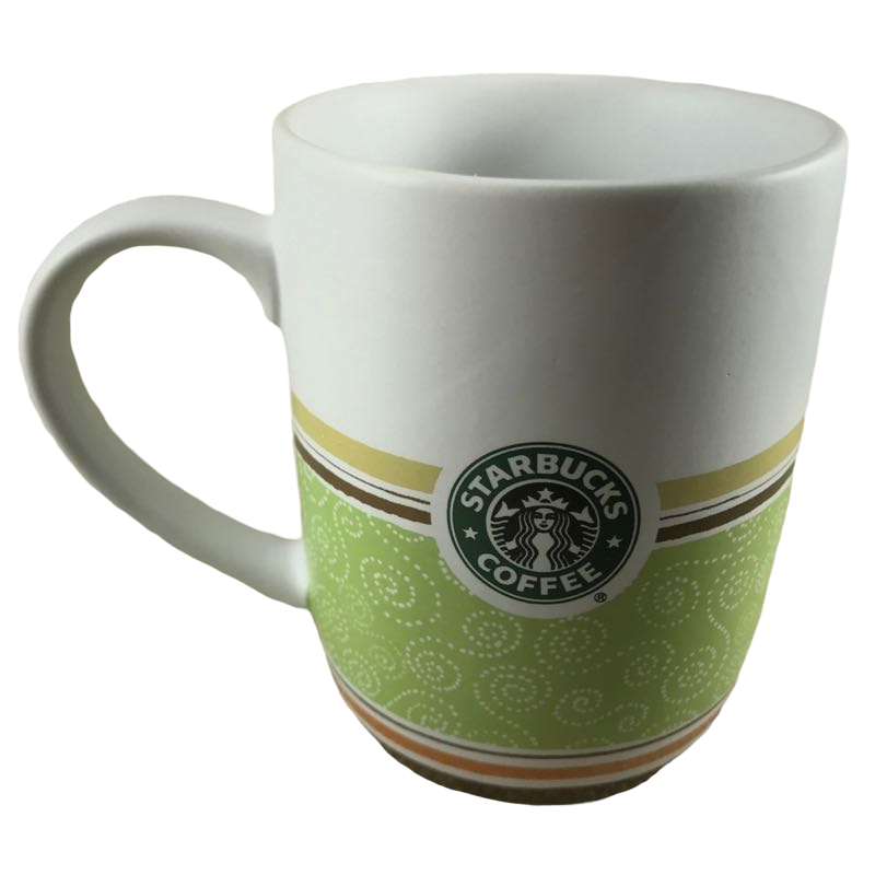 Siren With Stripes And Swirls On Green Background Mug Starbucks