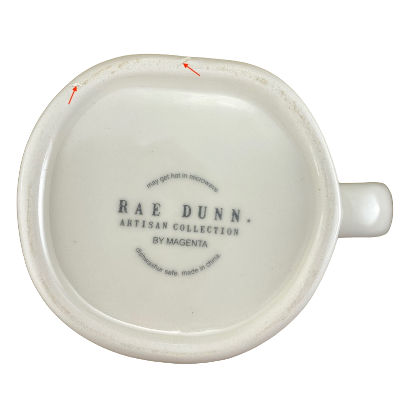 Rae Dunn Artisan Collection YASSS Cream Interior Mug Magenta