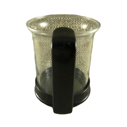 Glass With Rectangular Plastic Black Handle Mug Bodum