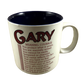 GARY Poetry Name Blue Interior Mug Papel