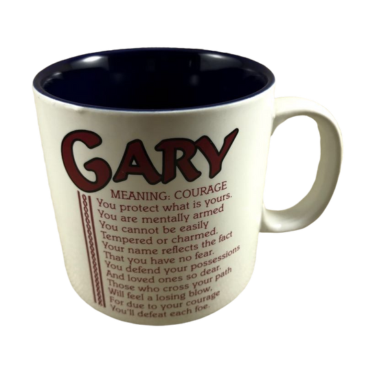 GARY Poetry Name Blue Interior Mug Papel