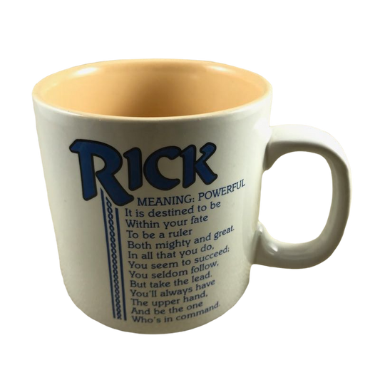 RICK Poetry Name Peach Interior Mug Papel