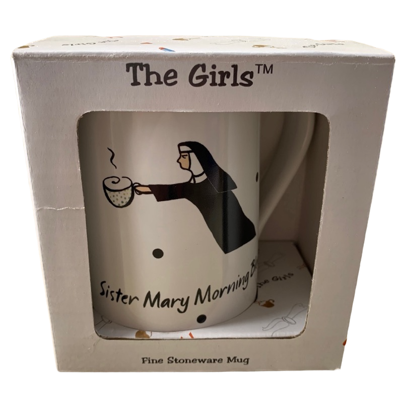 The Girls Sister Mary Morning Blend Jill Seale Mug Santa Barbara Ceramic Design