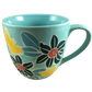 Blue Flowers And Yellow Butterflies 16 oz Mug Starbucks