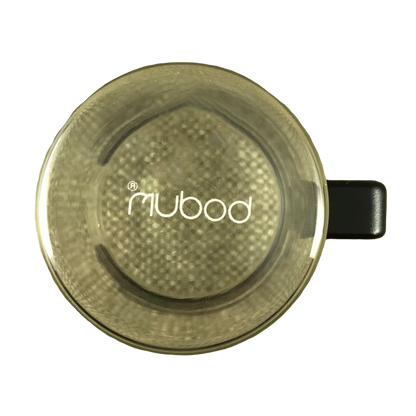 Glass Espresso Mug With Black Plastic Handle Bodum