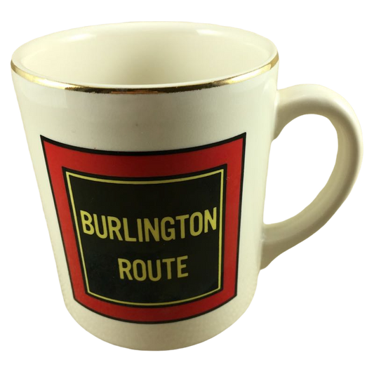 Burlington Route Railroad Train Mug