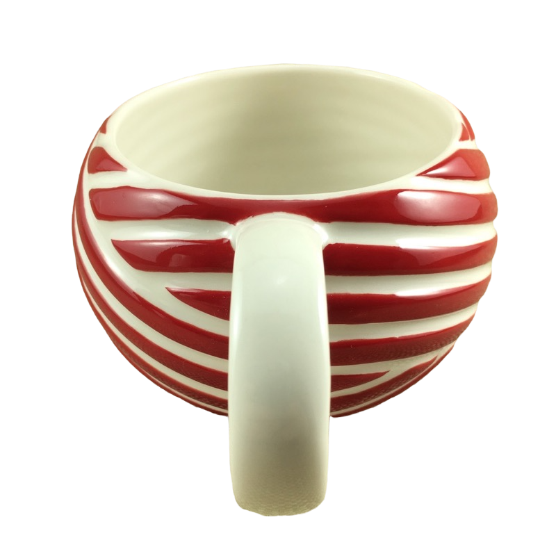 Candy Cane Peppermint Red & White 12oz Striped Mug 2013 Starbucks
