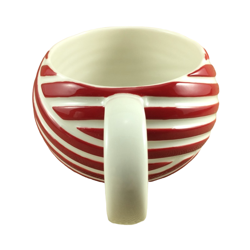 Candy Cane Peppermint Red & White 12oz Striped Mug 2013 Starbucks