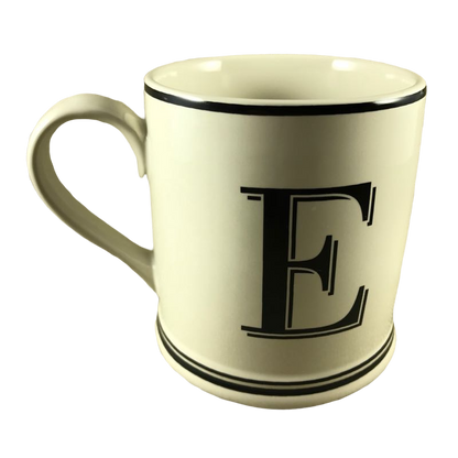 Sur La Table Letter "E" Monogram Initial Mug Sur La Table
