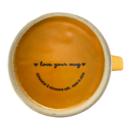 #Wakeup Orange Mug With White Interior Love Your Mug