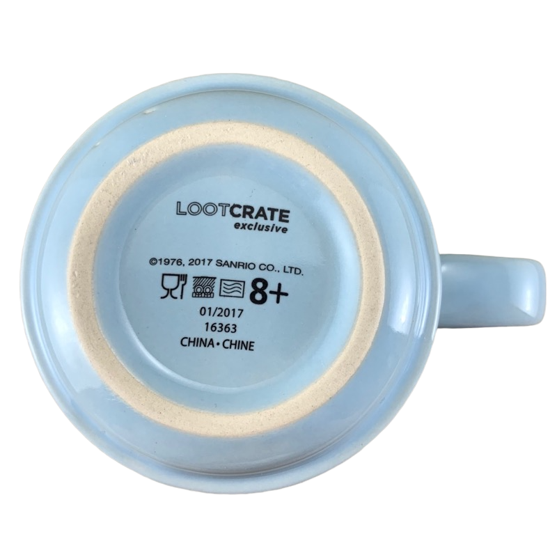 Bottom view of Sanrio Little Twin Stars collectible mug showing Loot Crate exclusive markings