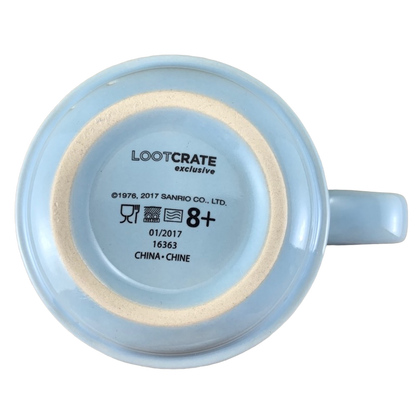 Bottom view of Sanrio Little Twin Stars collectible mug showing Loot Crate exclusive markings