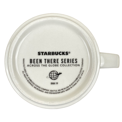 Bottom view of Starbucks Been There Puerto Vallarta Mug showing logo and series details