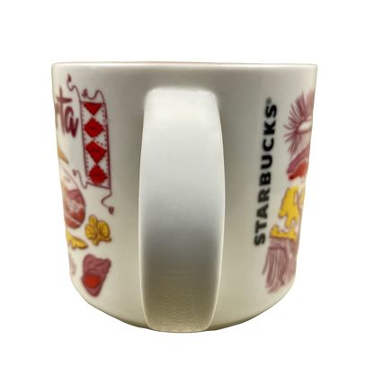 Starbucks Been There Puerto Vallarta Mug with colorful local designs and Starbucks logo on white ceramic